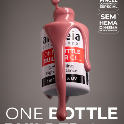 One Bottle Builder Gel - Glitter Soft White