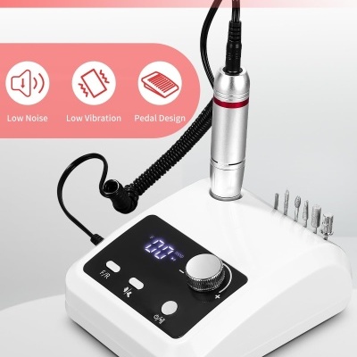 Fresa Elétrica Digital Branca Jutyum 45000 RPM