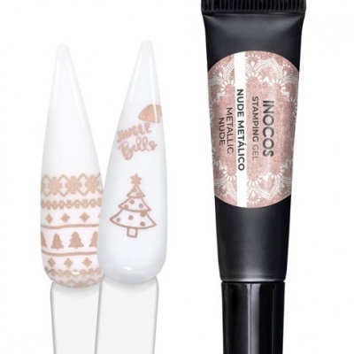 Stamping Gel Inocos 8ml - Nude Metálico