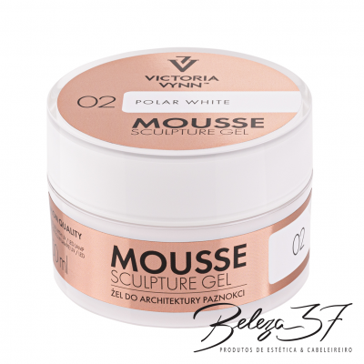 Mousse Sculping Gel Victoria Vynn - 02 - Polar White (Branco Puro Francesa) 50ml