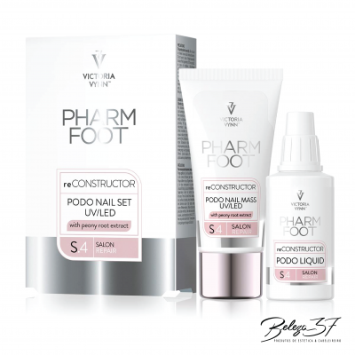 Conjunto de produtos Victoria Vynn Pharm Foot reCONSTRUCTOR para cuidados de unhas de pés