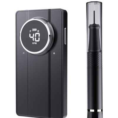 Fresa Portátil Excellent GL Preta 40.000 RPM - 8h Autonomia