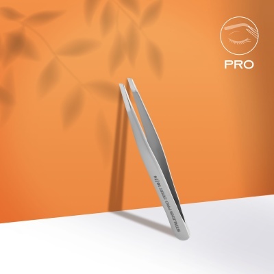 Pinça Staleks EXPERT 10 TYPE 4 – Chanfrada Estreita para Sobrancelhas