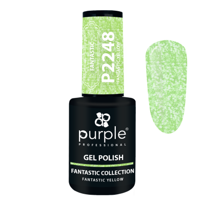 Verniz Gel PURPLE P2248 - Yellow Flakes