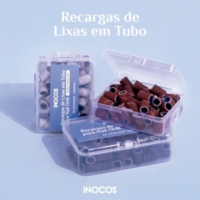 50 Recargas de Lixa Inocos Grão Grosso 80