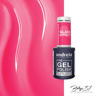 The Gel Polish Andreia KL1 - Efeito Vitral - Rosa Translúcido