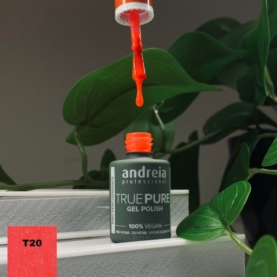 The Gel Polish Andreia True Pure T20 (Rosa Néon com Glitter)