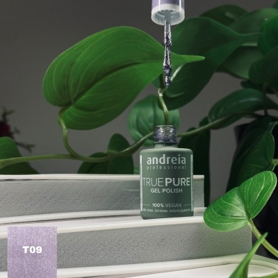 The Gel Polish Andreia True Pure T09 (Glitter Lavanda)