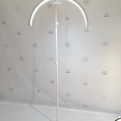 Candeeiro de Pé Alto Led 180º Branco para Marquesa e OFERTA de Suporte para Telemóvel