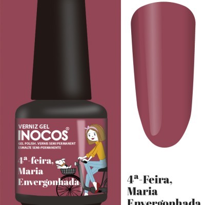 Verniz Gel Inocos – 220 - 4ª-feira, Maria Envergonhada - Rosa Malva