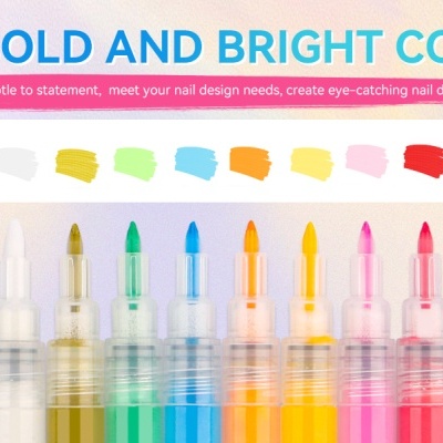 12 Canetas Acrílicas para Nail Art: Precisão e Criatividade em Unhas
