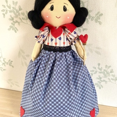 Kit de materiais boneca Alice e Rainha de Copas