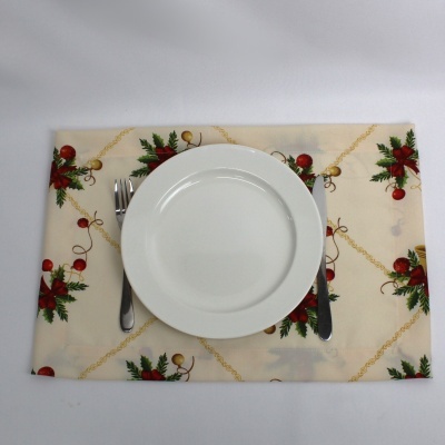 Mantel Individual/Servilleta/Camino de Mesa Double JingleBells