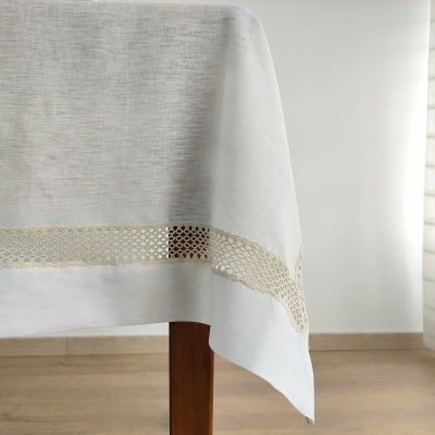 Mantel Lino Encaje