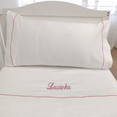 Juego de Sábanas Bebé c/ Rollo Personalizable