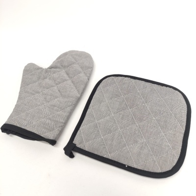 Manopla y Agarrador Acolchado Gray