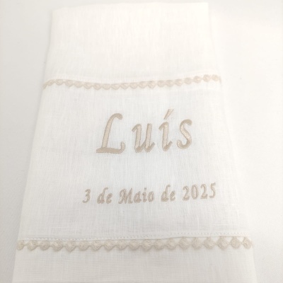 Toalla de Bautismo Paint Lino JOL Toalla de Bautismo Paint Lino JOL