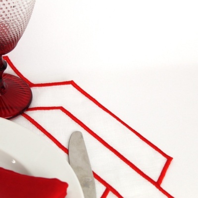 Mantel individual/Servilleta Hexagonal Simple Lino JOL