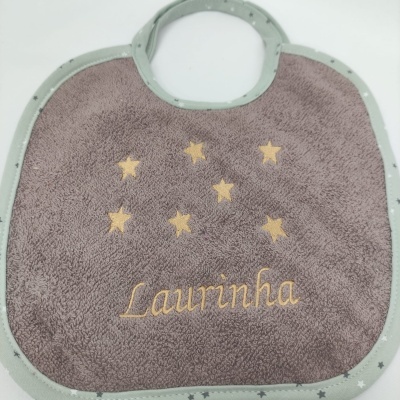 Babero Felpa Estrellas Personalizable