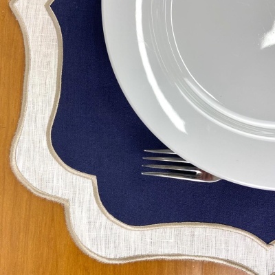 Mantel de Mesa Decorativo Individual Lino COL