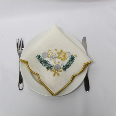 Mantel individual/Servilleta Acebo Lino COL