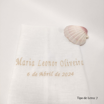 Toalla de Bautismo Crochê Lino JOL Toalla de Bautismo Crochê Lino JOL