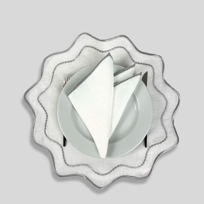 Mantel individual/Servilleta Oro/Plata Lino JOL/COL