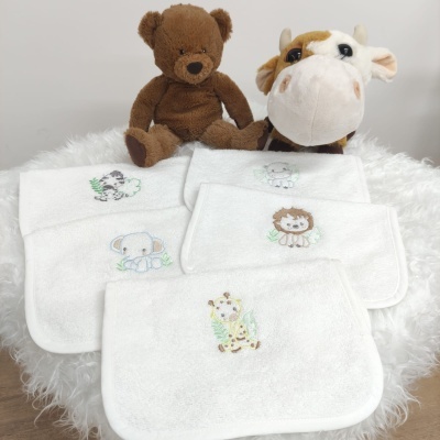 Babero Felpa Blanco Selva Personalizable