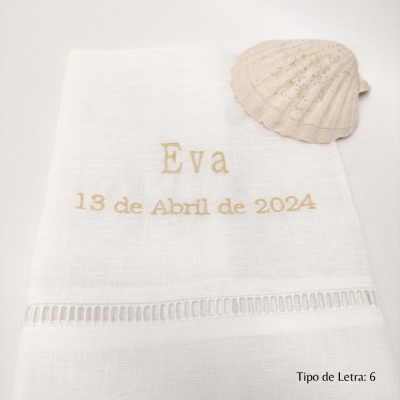 Toalla de Bautismo Crochê Lino JOL Toalla de Bautismo Crochê Lino JOL