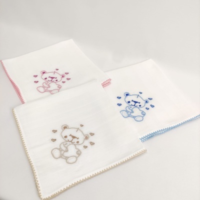 Muselina Algodón Beijinho Oso Corazones Personalizable