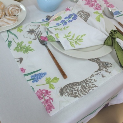 Mantel Individual/Servilleta/Camino de mesa Conejo de Pascua