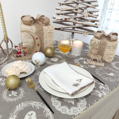 Mantel Toque de Nieve