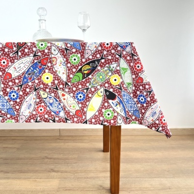 Mantel Algodón Sardinas