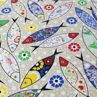 Mantel Algodón Sardinas