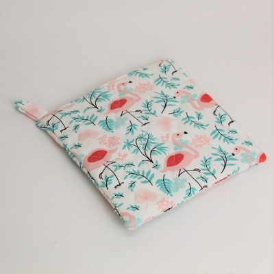 Manopla y Agarrador Acolchado Flamingo