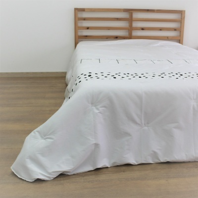 Edredón Decorativo STELLA Blanco