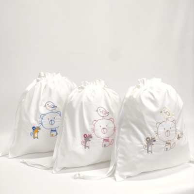 Bolsa Bebe Algodón Gato Personalizable