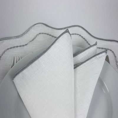 Mantel individual/Servilleta Oro/Plata Lino JOL/COL