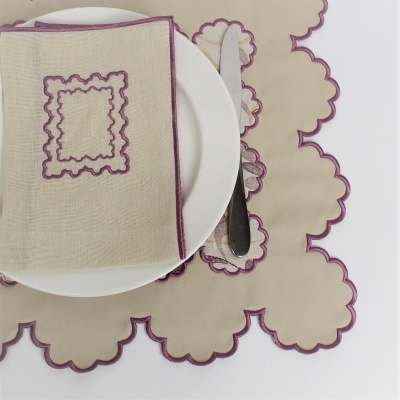 Mantel Individual/Servilleta Belle Pink