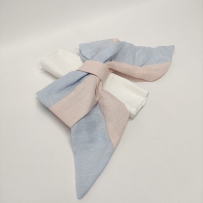 Porta Servilletas Rosa y Azúl Pastel