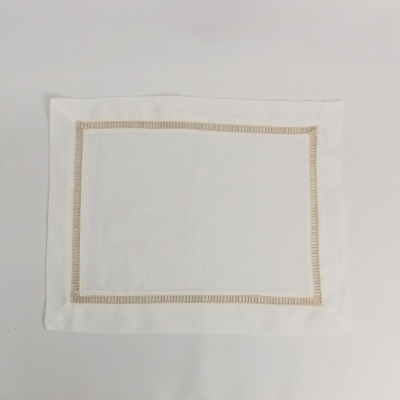 Mantel Individual/Servilleta Escalera Lino COL