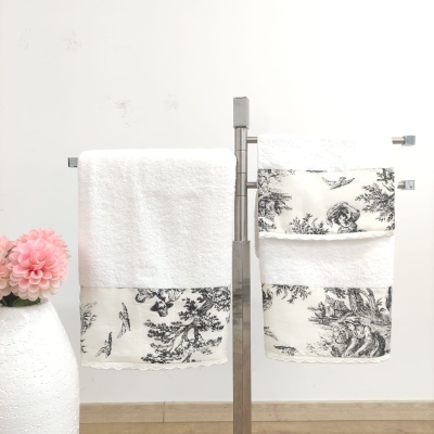 Juego de Toallas Baño/Ducha Toile de Jouy