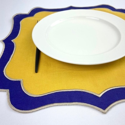 Mantel de Mesa Decorativo Individual Lino COL