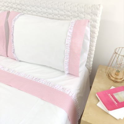 Juego de Sábanas Duque Rose Volante