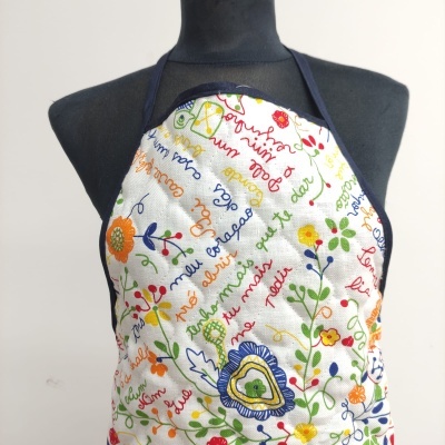 Delantal Acolchoado Enamorados