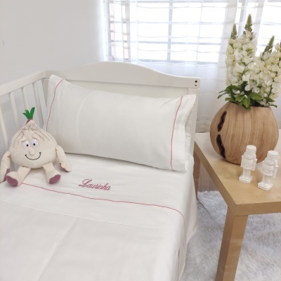 Juego de Sábanas Bebé c/ Rollo Personalizable