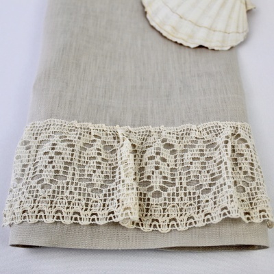 Toalla de Bautismo Volante Lino JOL Toalla de Bautismo Volante Lino JOL