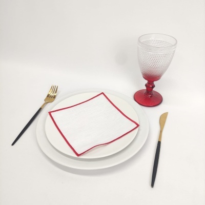 Servilleta Lino COL Cocktail Red