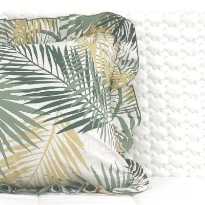 Funda de Almohada Amazónia con volante