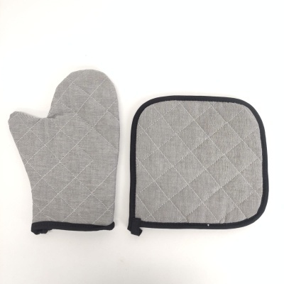 Manopla y Agarrador Acolchado Gray